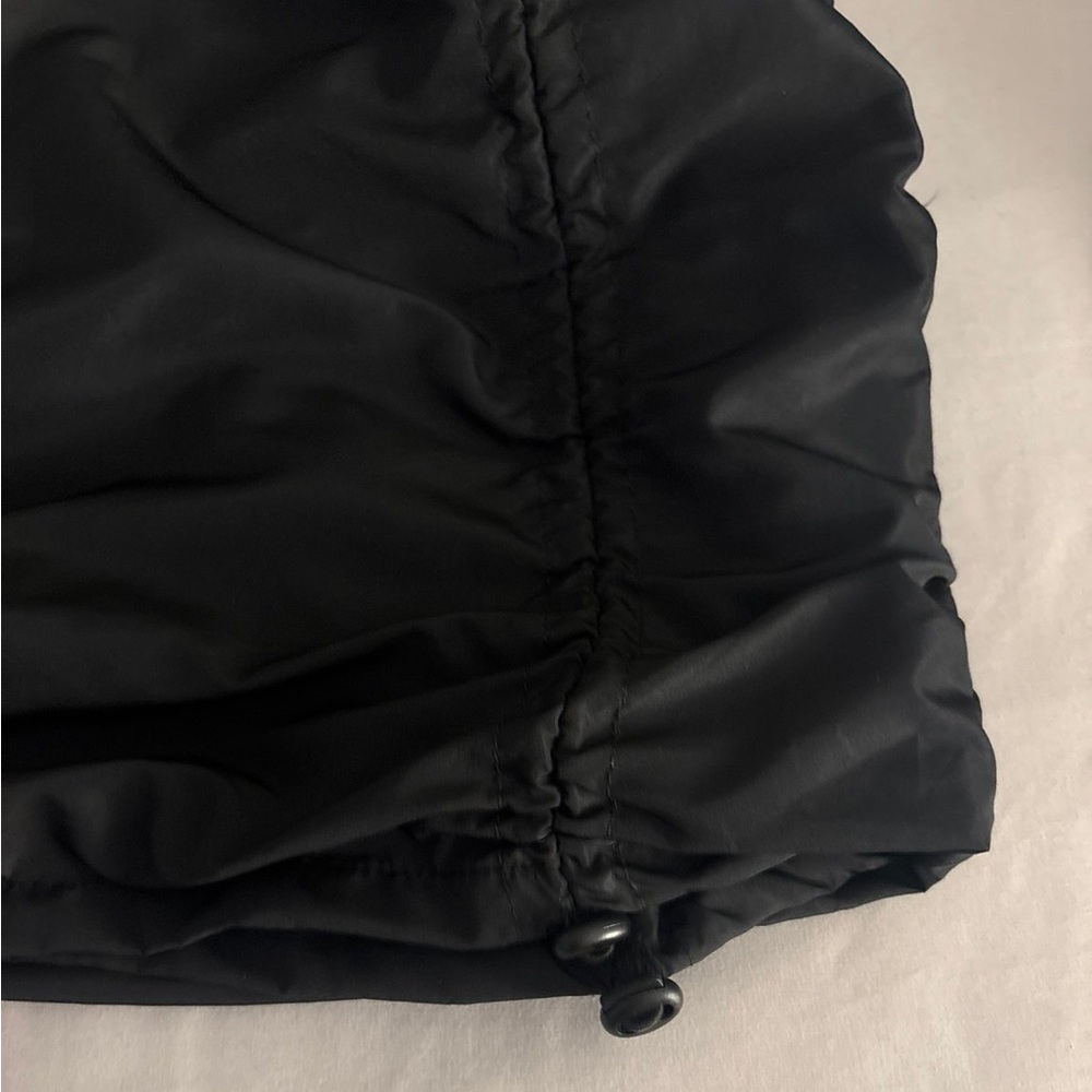 Black Ruched Mini Skirt - Picture 2 of 4